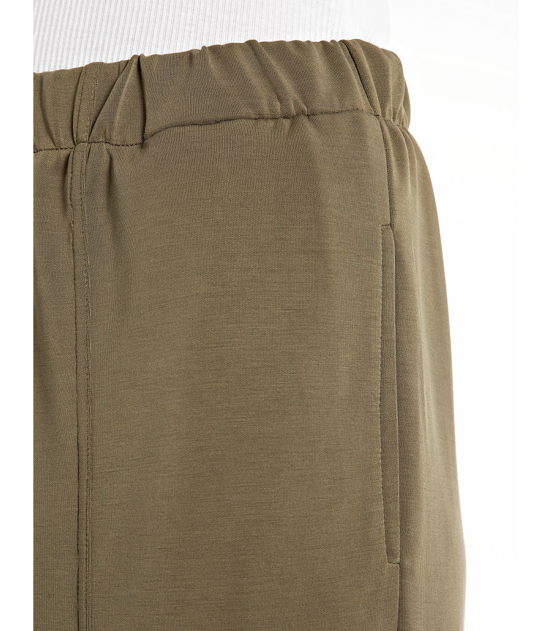 ストレッチジャージーワイドパンツ 詳細画像 グリーン 5